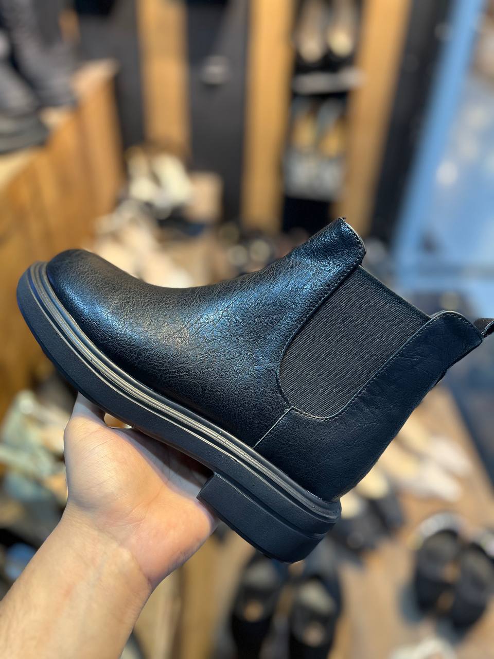 چکمه زمستانی مدل بوت پشت چرم سوگو کشی