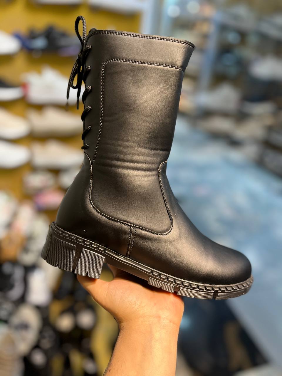 چکمه زمستانی مدل بوت بلند پشت بندی